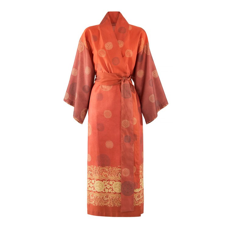 Image of KIMONO PALLAVICINO ROSSO