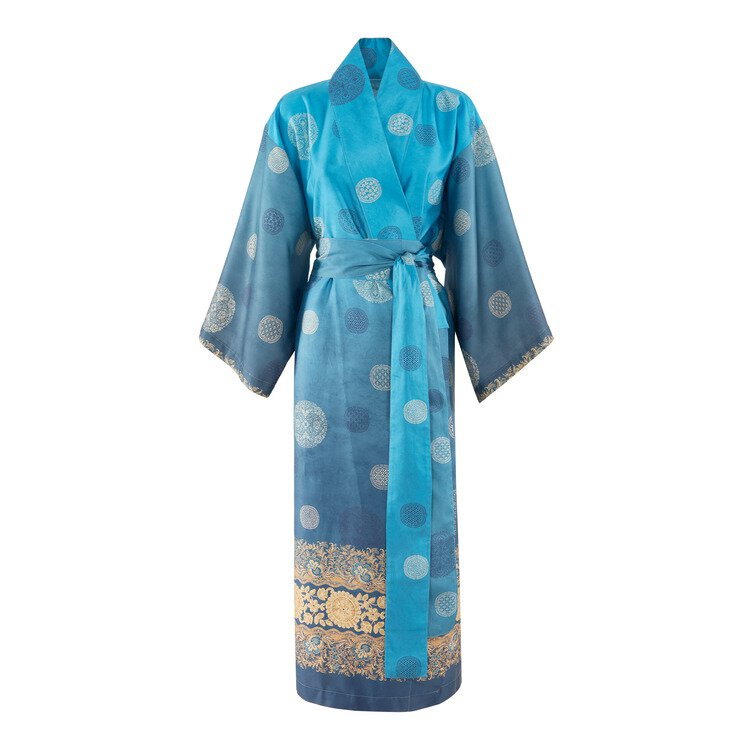 Image of KIMONO PALLAVICINO BLU