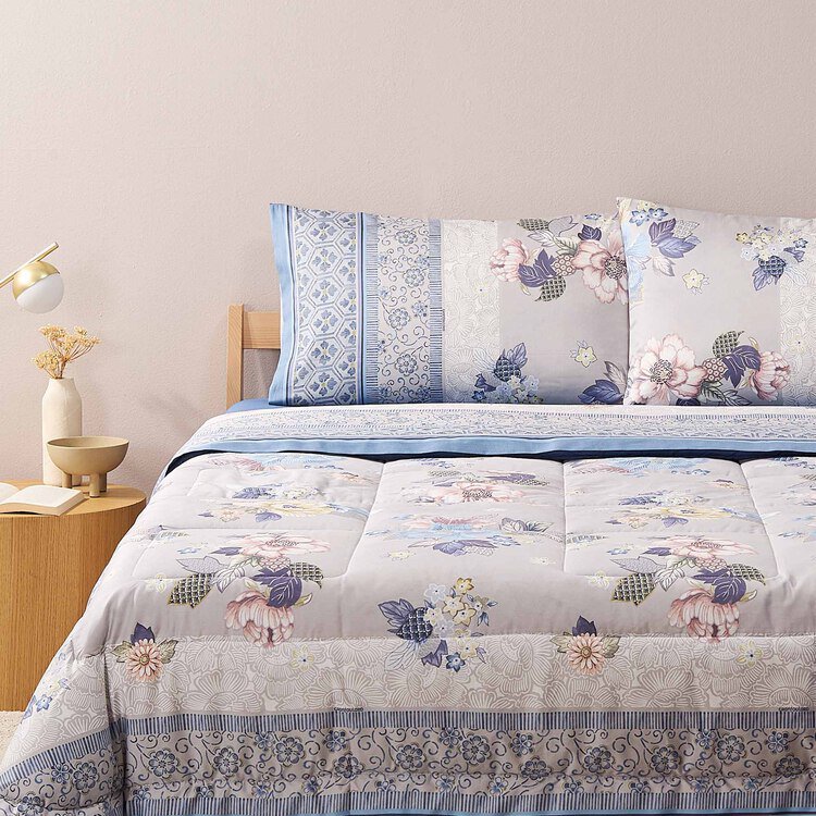 Image of COMPLETO LETTO RASO HANAMI PERLA